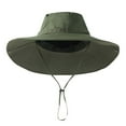 thumbnail image 3 of UTSJKR Fishing Hat UPF50+ Wide Brim Sun Hat for Men Women, Water Resistant Summer Sun Protection Safari Hat Hiking Bucket Hat Army Green, 3 of 4