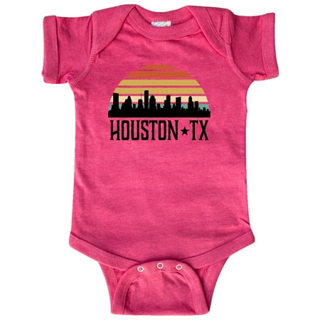

Inktastic Houston Texas Skyline Retro Gift Baby Boy or Baby Girl Bodysuit