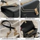 thumbnail image 3 of Elegante bolso de mano tipo sobre para cena de cuero artificial, bolso plegable adecuado para fiestas, bodas, verde, 3 of 5