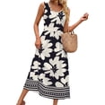 thumbnail image 4 of Fantaslook Summer Dresses for Women Sleeveless Casual Long Dress Beach Vacation Sundresses with Pockets, 4 of 10