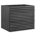 thumbnail image 2 of Modway Render 24" Wall-Mount Bathroom Vanity Cabinet (Sink Basin Not Included) in Charcoal, 2 of 8