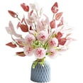 thumbnail image 6 of Topboutique Artificial Hydrangea Bouquet Faux Chrysanthemum Silk Flowers Silk Cloth Flower Bunch Flower Head Ball Floral Arrangements for Home Living Room Table Decor,Pink (Vase NOT Including), 6 of 6