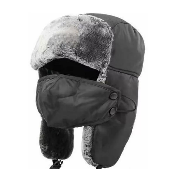 Comfortable Warm Trapper Hat with Ear Flaps — Windproof and Waterproof Winter Accessory for Men and Women