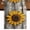 Light Yellow Light Brown Gray Green, variant on Retro Sunflower 60 Inch Table Runner, Summer Farmhouse Botanical Wood Floral Farmhouse Dresser Scarf Cotton & Linen Tablerunner for Dining/Kitchen Island/Holiday Party Décor 13" x 60"