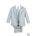 thumbnail image 3 of BABY, TODDLER & BOY WEDDING  PARTY FORMAL no tail TUXEDO SUIT LT. GRAY  S -20, 3 of 7