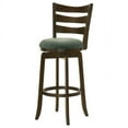 thumbnail image 4 of Murphy Ladder Back Pub Height Swivel Bar Stool Dark Cherry and Brown, 4 of 5