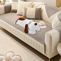 Loespoir Soft and Cuddly Dog Toy in Two Sizes, Plush Stuffed Animal for Sleep and Play, Lightweight and Easy to Clean for Home Use(D)