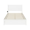 thumbnail image 3 of AFI NoHo 14" Queen Wood Platform Bed with Modern Panel Headboard and Footboard, White, 3 of 6