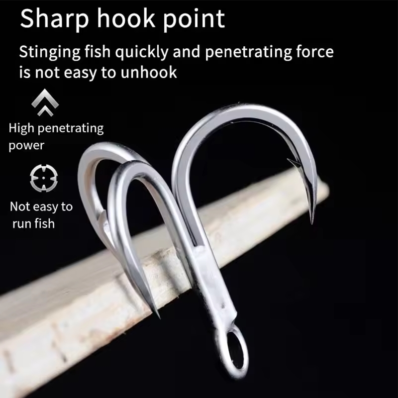 5Packs BKK Raptor-Z 6071-4X-HG Treble Fishing Hooks 4# 2# 1# 1/0# 2/0# 3/0# 4/0# 5/0# Sea Fishing Big games Anti-Rust Coating