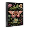thumbnail image 3 of Stupell Industries Eclectic Vintage Botanical Moth Black Framed Giclee Art, 11 x 14, by The Dutch Lady, 3 of 8