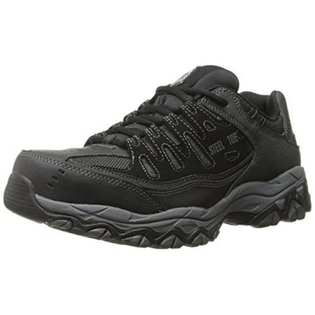 

Skechers Work Men s Cankton Lace Up Athletic Steel Toe Safety Shoes - Wide Available