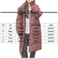 thumbnail image 3 of Xdegoge Long Puffer Jackets for Women Warm Zip up Heavy Winter Coat Thermal Padded Button Down Winter Coats Quilted Hooded Long Sleeve Jacket with Pockets Outerwear, 3 of 6