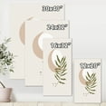 thumbnail image 4 of Designart ' Abstract Geometrical Leaf With Moon II ' Modern Canvas Wall Art Print, 4 of 4