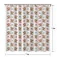 thumbnail image 5 of Highland Cow Flower Pattern Shower Curtain 72"x72" ,Bathroom Decorative Shower Curtains Set with 12 Hooks,Modern Waterproof Washable Shower Curtain, 5 of 6