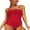 Red, variant on BeautyIn Women Halter Monokini Soild Swimwear Beach Bathing Suit 1 Piece