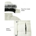 thumbnail image 5 of ZSHOW Girls' Long Quilted Winter Coat Outerwear Hood Warm Puffer Jacket(Creamy White,6/7), 5 of 9