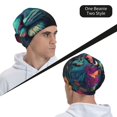 thumbnail image 6 of Salouo Colorful Flower Tiger Print Unisex Beanie Hat,Knitted Baggy Skull Cap Winter Warm Hats Beanie Sleep Hats Cancer Headwear Caps for Women & Men 1 Pieces, 6 of 7