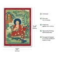 thumbnail image 2 of Kalika The Elder - One of the Sixteen Great Arhats (Buddhist Elders) - Vintage Tibetan Thangka Buddhist Painting - Tibet, 13th Century - Master Art Print 10in x 14in, 2 of 4