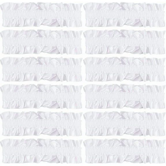 6 Pair 6 Pairs Roaring 20s Armband Garter White Sleeve Shirt Holder Garters Belt Costume Anti Slip Armband Garter Me