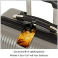 thumbnail image 3 of Square 2Pack PU Leather Galaxy Cruise Luggage Tag with Privacy Cover and Name ID Tag for Travel Handbags Backpacks Luggage Tags, 3 of 6