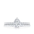 thumbnail image 4 of Rosec Jewels Pear Lab Grown Diamond Designer Teardrop Engagement Ring, 0.6 Ct, EF-VS Grade, 925 Sterling Silver, US 4.00, 4 of 8