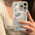 thumbnail image 5 of Lil' Hello Kitty cool full screen KT phone case for iPhone 15 14 13 Pro Max 11 12 13 pro XR XS Max Y2K lovely anti fall cover, 5 of 9