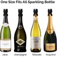 thumbnail image 3 of Tapón de champán CHAO de 3 piezas para champán cava prosecco vino espumoso acero inoxidable, 3 of 5