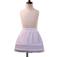 thumbnail image 2 of ROZYARD Girls Petticoat Underskirt with Lace Hem 2 Hoops Slip Short Crinoline 1-9 Years, 2 of 10