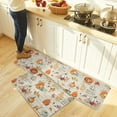 thumbnail image 5 of Kitchen Rug Mat Thanksgiving Fall Harvest Theme, Set of 2, Anti-Fatigue Non-Skid Washable Kitchen Runner Rugs, Autumn Pumpkin Leaf Soft Comfort Rug for Kitchen, Floor Home, Front of Sink, Laundry, 5 of 6