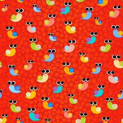 Hip Hop Sails Red Cotton Fabric (Yard)