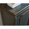 thumbnail image 4 of 65" Heirloom TV Console Wood Accent Cabinet Fully Assembled Blue, 4 of 9