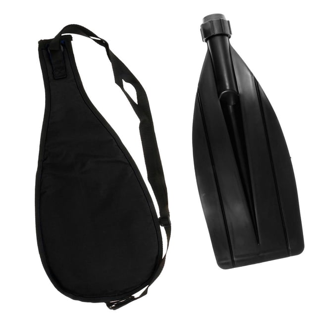 Remo desmontable Accesorio de Remo Barco Kayak Remo Negro de Balsa Canoa de PVC con Funda Protectora de Transporte shamjiam Hoja de remo de kayak
