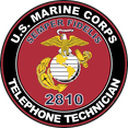 thumbnail image 1 of U.S.M.C. MOS 2810 Telephone Technician Decal, 1 of 1