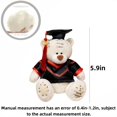 thumbnail image 3 of Juguetes de Peluche de Oso Vestido con Parche de Estilo, Muñeco de Oso Esponjoso y Lindo con Vestido Doctoral, Encantador Regalo de Graduación para Amigos, 3 of 6