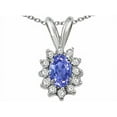 thumbnail image 2 of Tommaso Design� Oval 7x5mm Genuine Tanzanite Pendant Necklace, 2 of 9