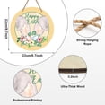 thumbnail image 3 of Deals Of The Day Clearance Prime New Easter Decoration Wooden Rural House Number Sign Spring Ear Corridor Decoration Hanging Sign. Yellow, 3 of 5