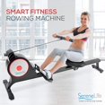 thumbnail image 7 of SereneLife Black Foldable Magnetic Rowing Machine with Bluetooth App Fitness Tracking up to 220 lbs., 7 of 7