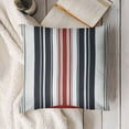 thumbnail image 3 of SHANXI Pillow Covers Red Blue Stripes Decorative Pillow Cases Throw Pillows Home Decor for Sofa Couch Porch Outdoor 12x12in, 3 of 5