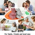 thumbnail image 7 of JeashCHAT Easter 3 Bunnies in Carrot Pouch, Carrot Rabbits Plush Toy Stuffed Animal Surprise Zip Up Carrot Purse Easter Basket Stuffers Decorations Gifts for Kids, 7 of 7