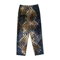 thumbnail image 4 of Fotbe Watercolor Snake Skin Women's Pajama Pants,Sleepwear Pants,Pj Bottoms Drawstring And Pockets-, 4 of 9