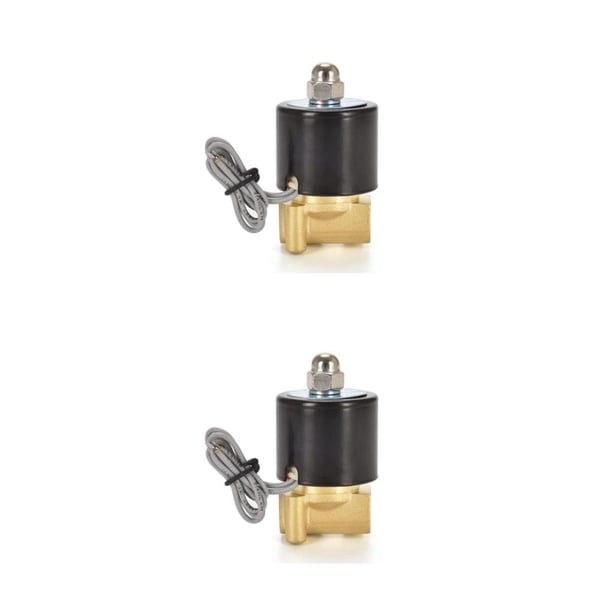 Kenally Válvula solenoide Pieza reemplazada Válvulas de agua Cobre 2W Instalación práctica Tamaño compacto Accesorios mejorados 2W025-08 2piezas