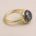 thumbnail image 3 of Earth Gems Jewelry Tourmaline Quartz Ring Sterling Silver Ring Quartz Silver Handmade Ring for Women's, 3 of 5