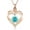 Rose Gold-Light Blue, variant on Crystal Cremation Jewelry Small Heart Urn Necklace Ashes for Women Men Keepsake Pendant Memorial Human Ash Holder