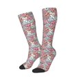 thumbnail image 2 of Daiia Sports Socks Cartoon Hearts Printed Novelty Crew Socks for Men Women Knee High Socks Cotton Socks Soft & Breathable Support Unisex Socks, 2 of 9