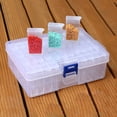 thumbnail image 1 of 42 Grids Diamond Painting Tools Beads Container Rhinestone Storage Box Diamond Painting Accessories Tools the Lowest Price-Red, 1 of 1