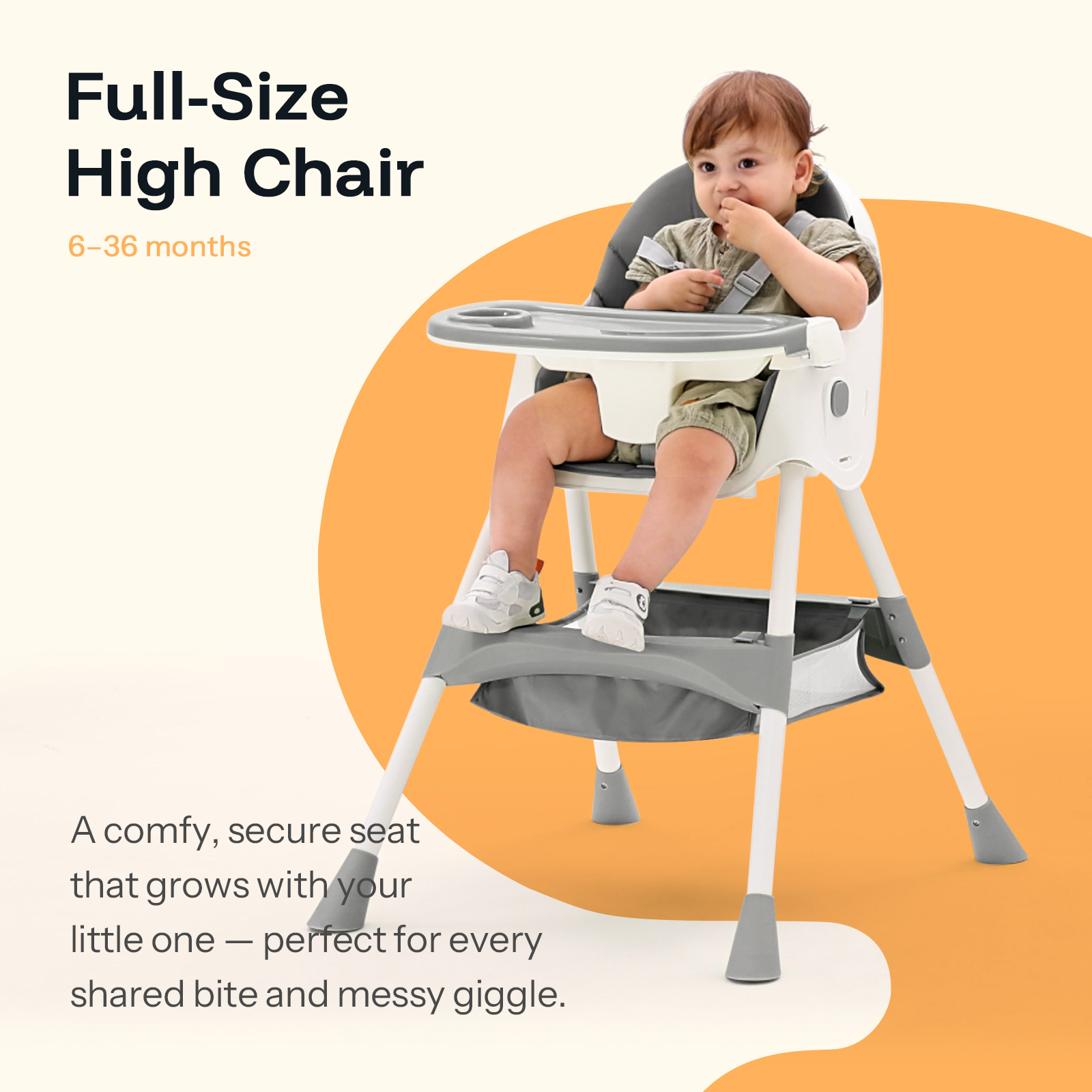 HARPPA 4-in-1 Convertible High Chair Gray photo 6