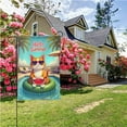 thumbnail image 4 of Summer Garden Flag with Hello Summer Text Double Sided Polyester Decorative Yard Flag for Outdoor Patio Lawn Decor 12.5x18 Inch Watermelon Cat Sunglasses Design#22081, 4 of 6