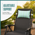 thumbnail image 5 of Outdoor Waterproof Adjustable Headrest Pillow with Secure Strap, 11x15.7in (28x40cm) Lumbar Support Cushion for Beach Chair, Pool Lounger & Patio Recliner Comfort Accessory, 5 of 5