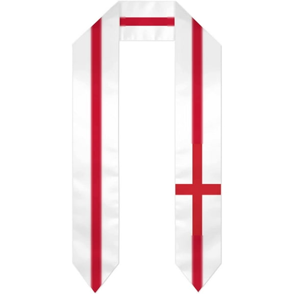 DABOYOZHZH England Flag Graduation Shawl Sash Stole Wraps Scraf For International Study Pride Women Men