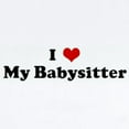 thumbnail image 2 of CafePress - I Love My Babysitter Infant Bodysuit - Baby Light Bodysuit, Size Newborn - 24 Months, 2 of 4